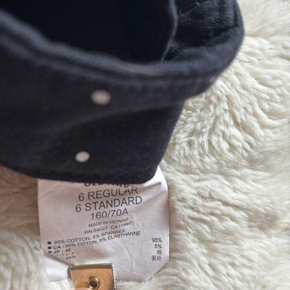 Old Navy Pixie Pants Black Polka Dot Ankle Pants | 95% Cotton Stretch Trousers - Picture 5 of 6